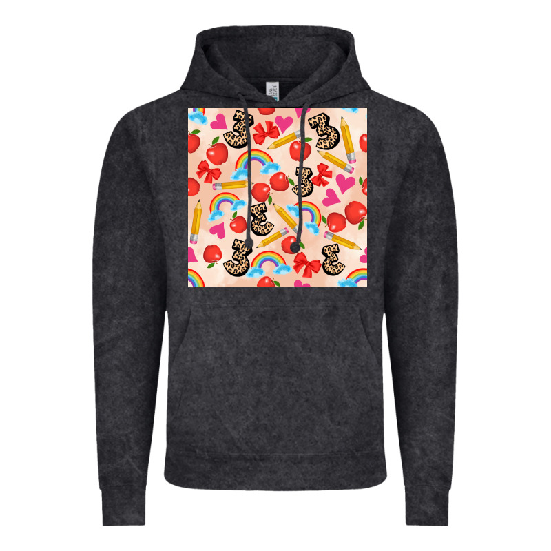 Back To School Seamless Pattern 3 (3600x3600) Vintage Hoodie by AdoDesignShop | Teevron