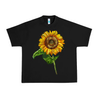 Black mammoth sunflower Urban Heavy Tee - LillyAllenDesigns
