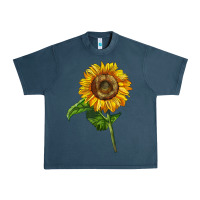 Midnight Navy mammoth sunflower Urban Heavy Tee - LillyAllenDesigns
