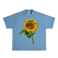 Pebble Blue mammoth sunflower Urban Heavy Tee - LillyAllenDesigns