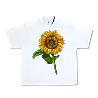 White mammoth sunflower Urban Heavy Tee - LillyAllenDesigns