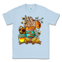 Dusty Blue Than Honey Classic Tee - CowhideDigitalArt