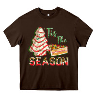 Chocolate Brown tis the season Heavy Core Tee - FaDigitalArtStudio