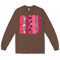 Chestnut valentines day brushstroke Long Sleeve Tee - NancyCooperArtShop