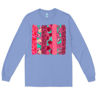 Colony Blue valentines day brushstroke Long Sleeve Tee - NancyCooperArtShop