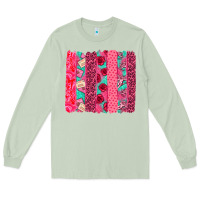Matcha valentines day brushstroke Long Sleeve Tee - NancyCooperArtShop