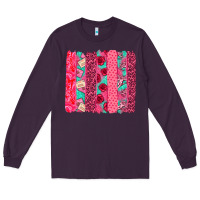 Plum valentines day brushstroke Long Sleeve Tee - NancyCooperArtShop