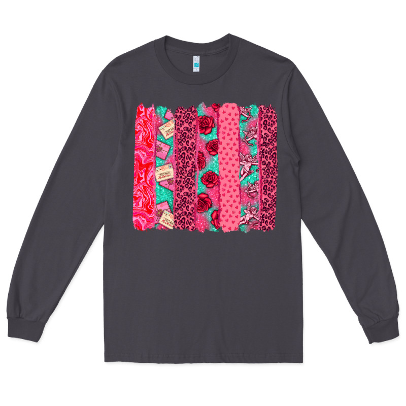 Valentines Day Brushstroke Long Sleeve Tee by NancyCooperArtShop | Teevron
