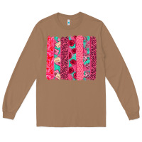 Toasted Coconut valentines day brushstroke Long Sleeve Tee - NancyCooperArtShop