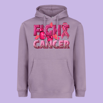 Fight Cancer Heavyweight Hoodie Designed By Nancycooperartshop
