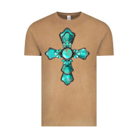 Vintage Camel western turquoise gemstone cross Vintage Tee - BarkalooDesign