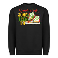 Black stepping into juneteenth Heavyweight Sweatshirt - MaliasSmallBusiness
