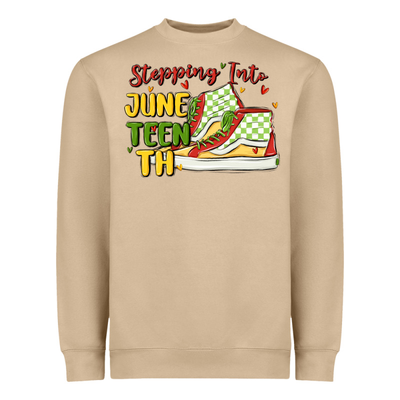 Stepping Into Juneteenth Heavyweight Sweatshirt by MaliasSmallBusiness | Teevron