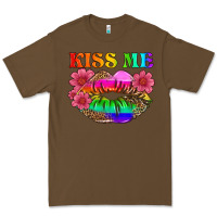 Cacao lgbtq kiss me Premium Tee - HRA Design Shop