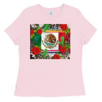 Bubblegum Pink mexican flag Ladies Tee - CTS Tumbler Store