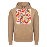Vintage Coffee back to school seamless pattern 4 (3600x3600) Vintage Hoodie - AdoDesignShop