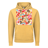 Vintage Mustard back to school seamless pattern 4 (3600x3600) Vintage Hoodie - AdoDesignShop