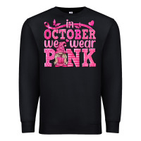 Black In October We Wear Pink with Gnome Premium Sweatshirt - texasbilliewilder