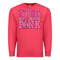 Cardinal In October We Wear Pink with Gnome Premium Sweatshirt - texasbilliewilder