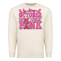 Sandshell In October We Wear Pink with Gnome Premium Sweatshirt - texasbilliewilder