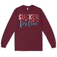 Burgundy sucker for love Long Sleeve Tee - JahusDesignShop