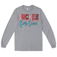 Heather Grey sucker for love Long Sleeve Tee - JahusDesignShop