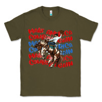 Army Green make america cowboy again Classic Tee - MaliasSmallBusiness