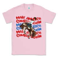 Bubblegum Pink make america cowboy again Classic Tee - MaliasSmallBusiness
