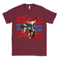 Burgundy make america cowboy again Classic Tee - MaliasSmallBusiness