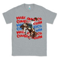 Heather Grey make america cowboy again Classic Tee - MaliasSmallBusiness