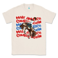 Natural make america cowboy again Classic Tee - MaliasSmallBusiness
