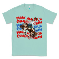 Seafoam make america cowboy again Classic Tee - MaliasSmallBusiness