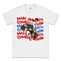 White make america cowboy again Classic Tee - MaliasSmallBusiness