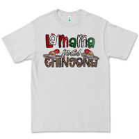 Dove Grey la mama mas chingona Premium Tee - CowhideDigitalArt