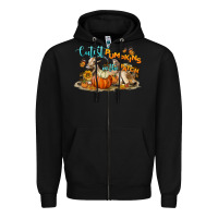 Black Cutest Pumpkin In The Patch Zipper Hoodie - LillyAllenDesigns
