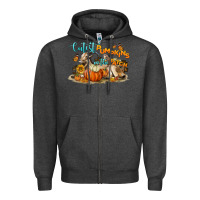 Charcoal Heather Cutest Pumpkin In The Patch Zipper Hoodie - LillyAllenDesigns