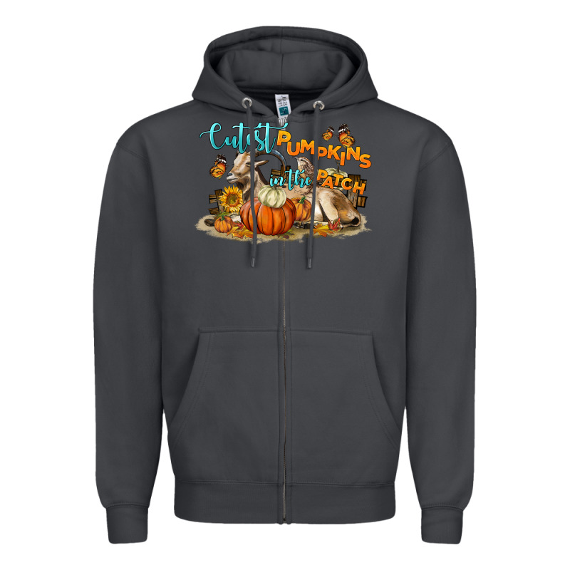 Cutest Pumpkin In The Patch Zipper Hoodie by LillyAllenDesigns | Teevron