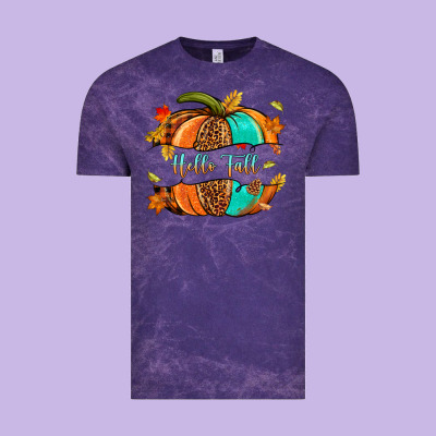 Pumpkin Hello Fall Vintage Tee Designed By Nancycooperartshop