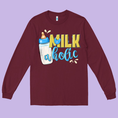 Milkaholic Boys Long Sleeve Tee Designed By Nancycooperartshop