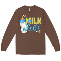 Chestnut milkaholic boys Long Sleeve Tee - NancyCooperArtShop