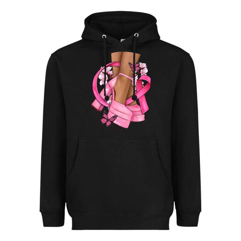 Breast Cancer Diva Heavyweight Hoodie by NancyCooperArtShop | Teevron