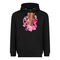 Black breast cancer diva Heavyweight Hoodie - NancyCooperArtShop
