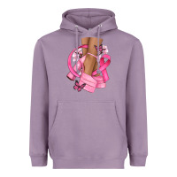 Lavender breast cancer diva Heavyweight Hoodie - NancyCooperArtShop