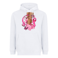 White breast cancer diva Heavyweight Hoodie - NancyCooperArtShop