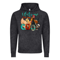 Vintage Black welcome to our coop Vintage Hoodie - Artiststas