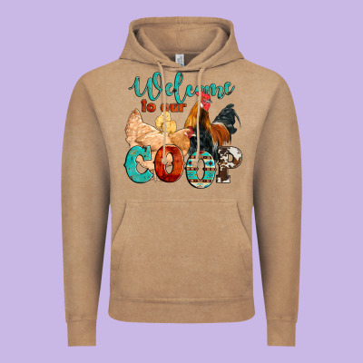 Welcome To Our Coop Vintage Hoodie Designed By Artiststas