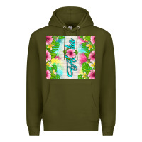 Army Green aloha summer Premium Hoodie - TumblerDesignByShophia
