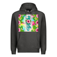 Charcoal Heather aloha summer Premium Hoodie - TumblerDesignByShophia