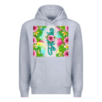 Heather Grey aloha summer Premium Hoodie - TumblerDesignByShophia