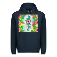 Navy aloha summer Premium Hoodie - TumblerDesignByShophia